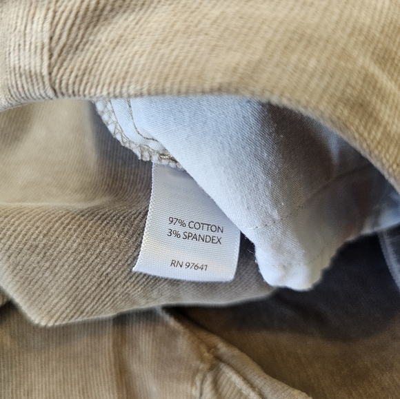 J. Jill Corduroy Pants Women's Size 16 Tan Straight High Rise Stretch Soft Comfy - Picture 6 of 10